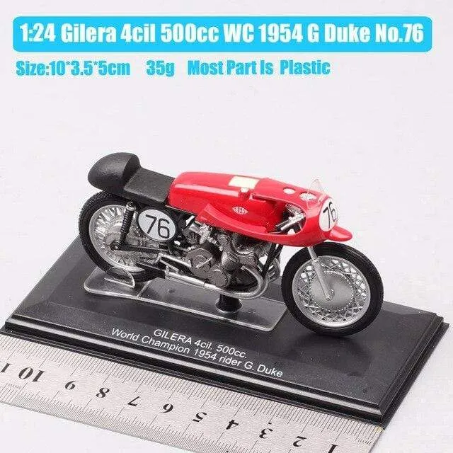 1:24 scale tiny Italeri Gilera 4cil 500cc World Champion 1954 No#76 G Duke motorcycle moto Diecasts & Toy Vehicles GP bike model