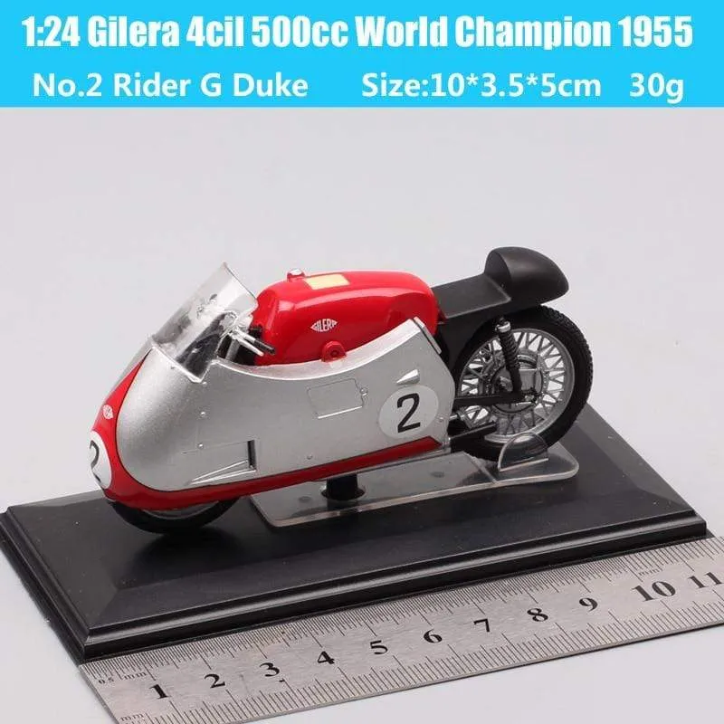 1:24 scale tiny Italeri Gilera 4cil 500cc World Champion 1954 No#76 G Duke motorcycle moto Diecasts & Toy Vehicles GP bike model