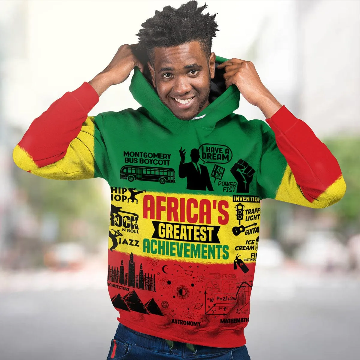 Africa's Greatest Achievements All-over Hoodie