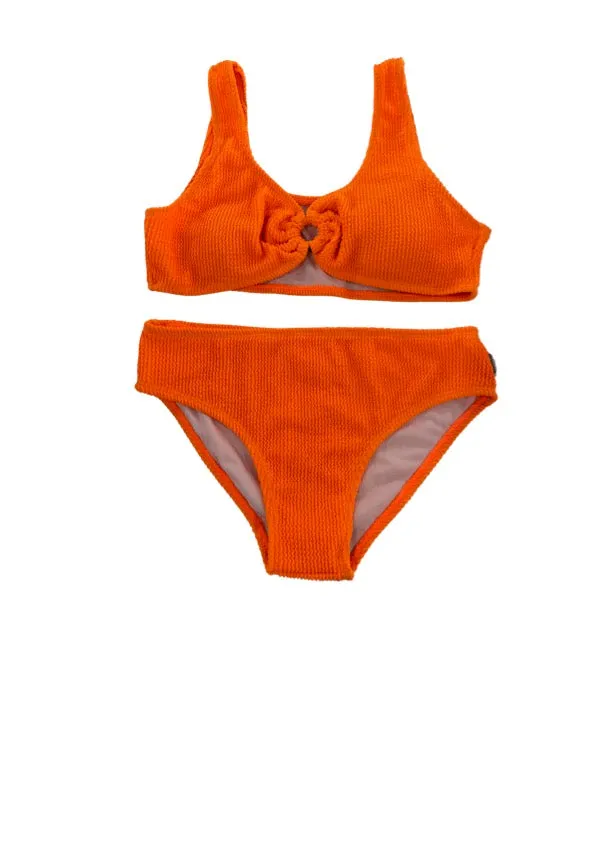 Alessia - Crinkle Bikini Set W/ Hoop Detailing