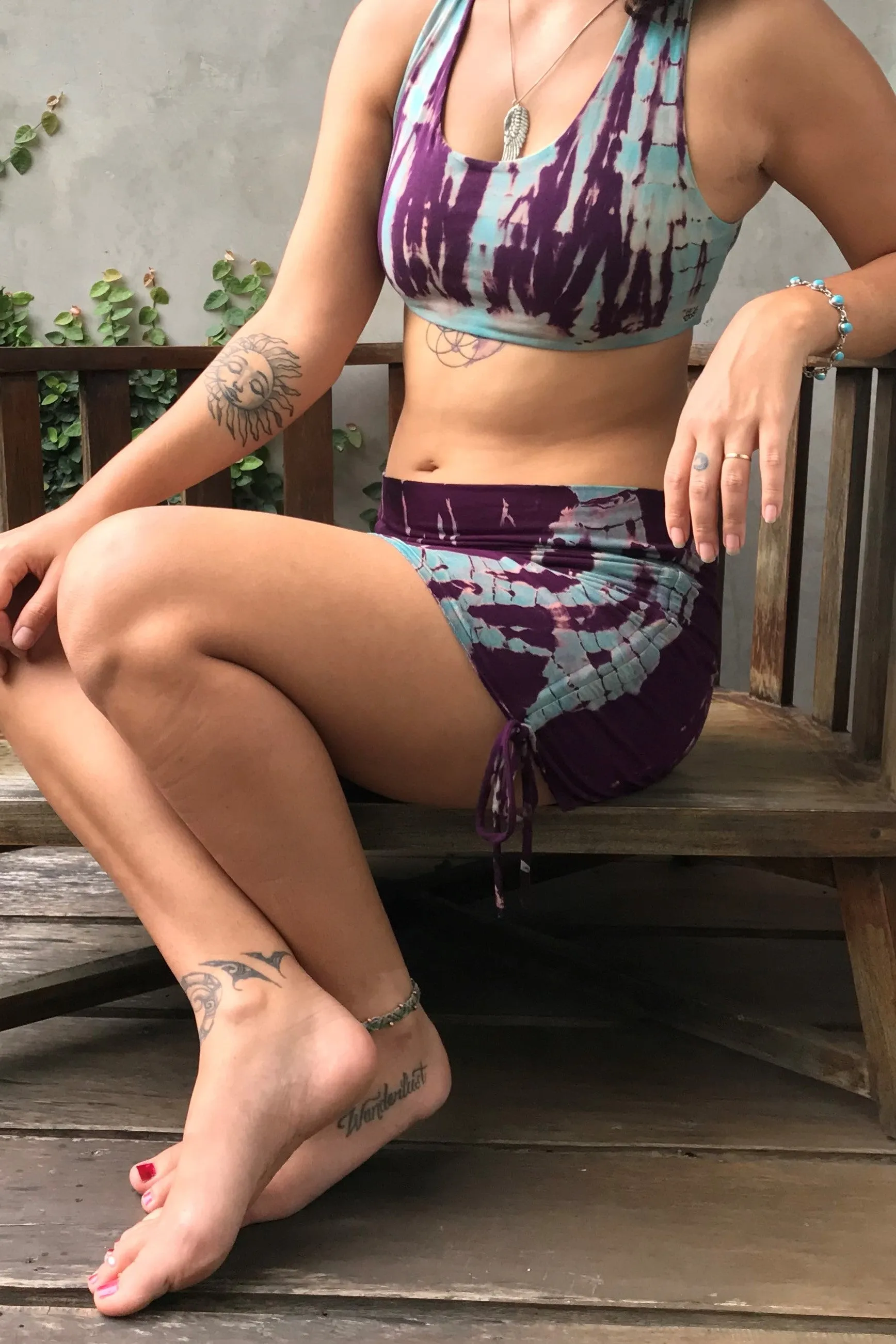 Amethyst Tie Dye Cinch Skirt