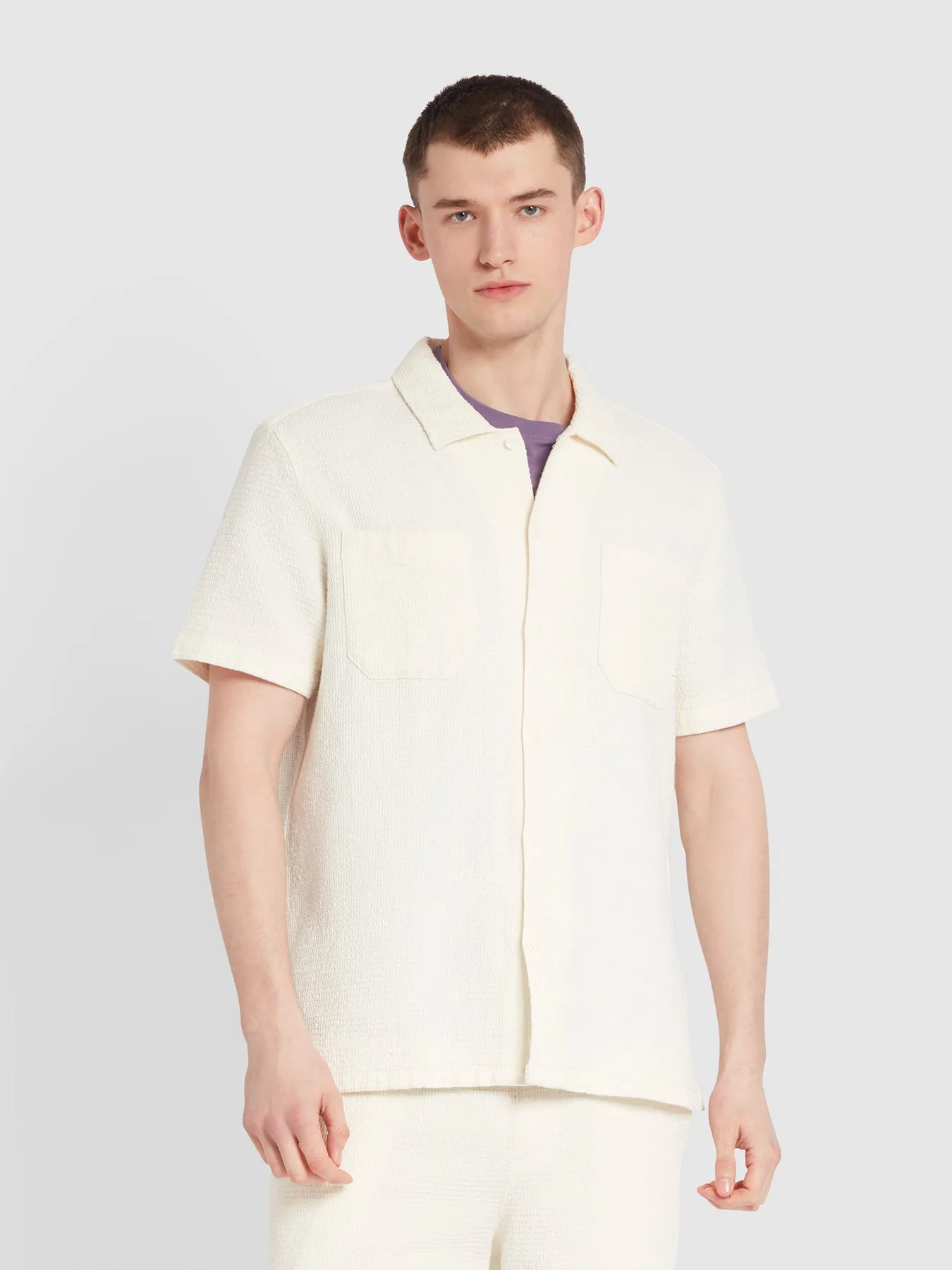 Astro Short Sleeve Shirt In Ecru