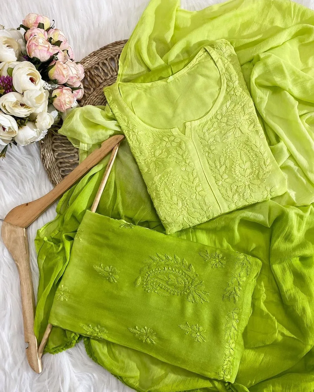 Bahar Ombre Dyed Chikankari Set