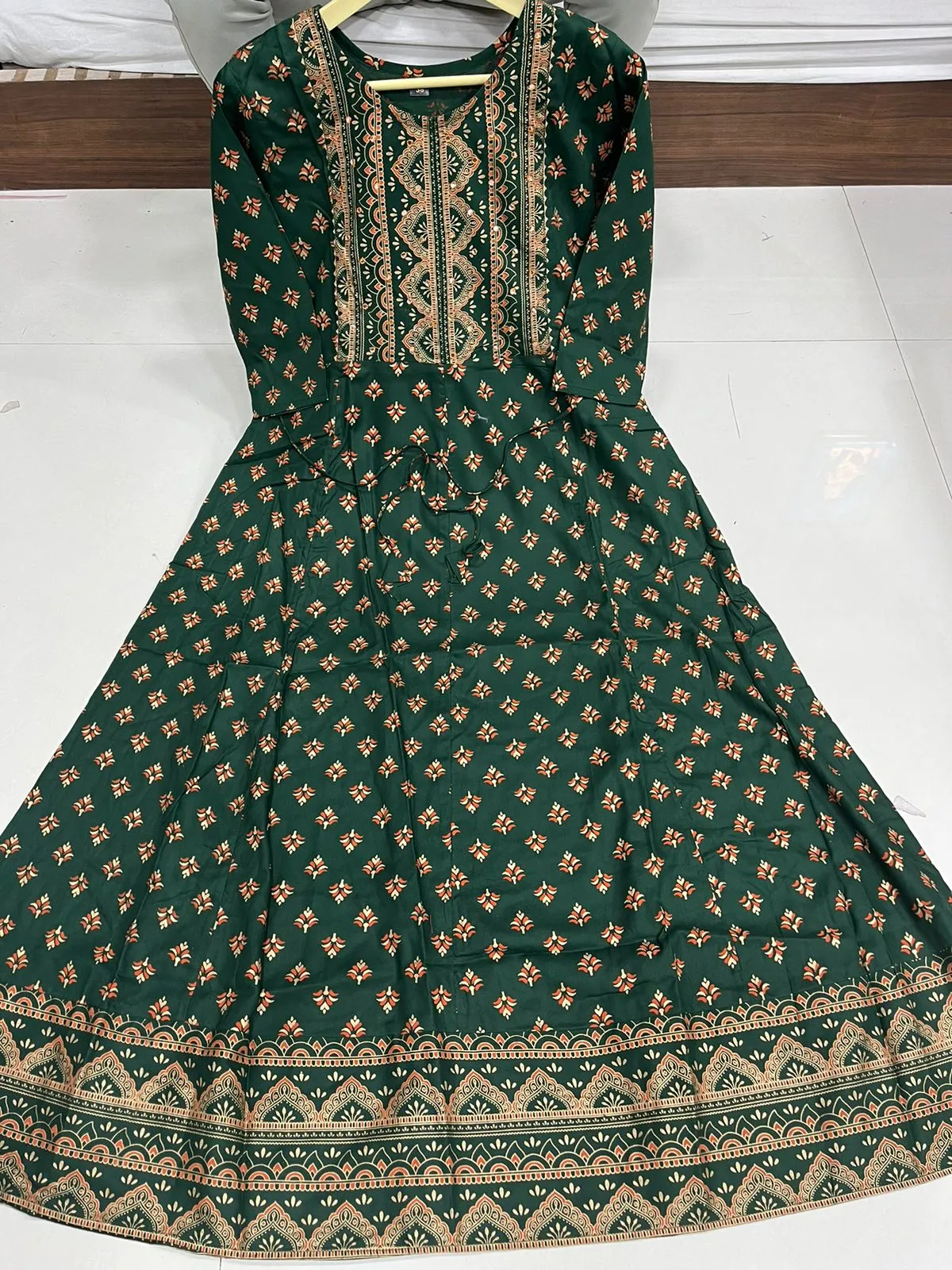 Beautiful Women Green Ethnic Gown