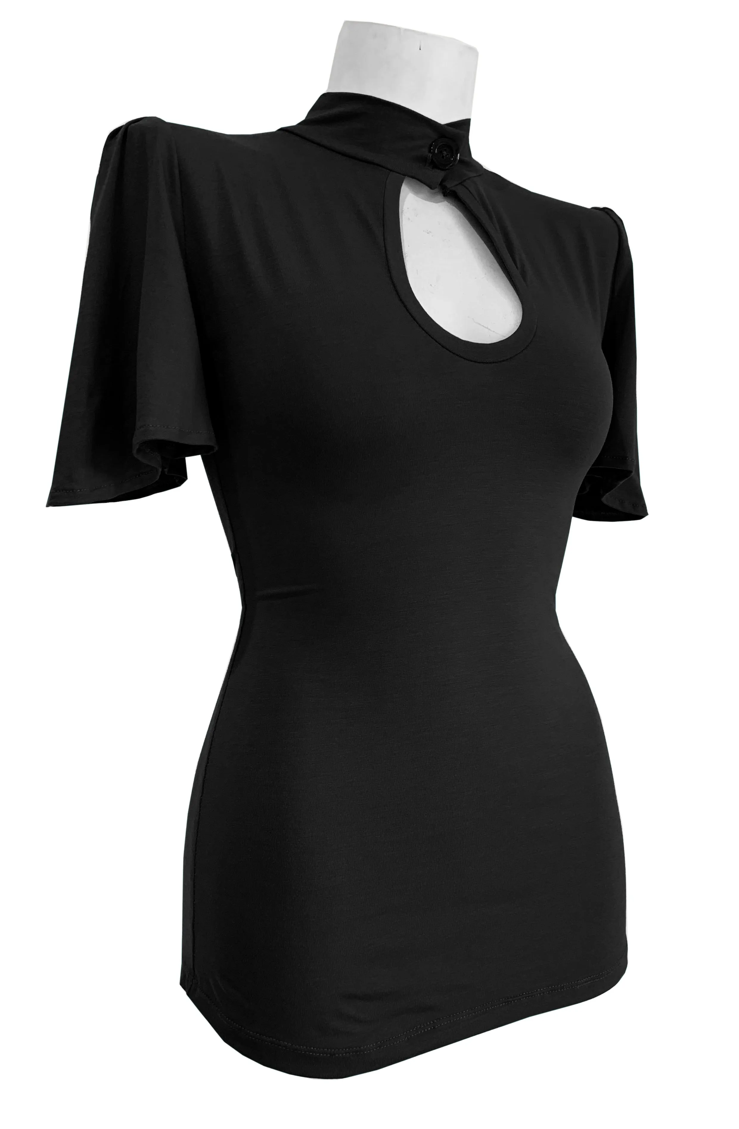 Black Belle Sleeve Top