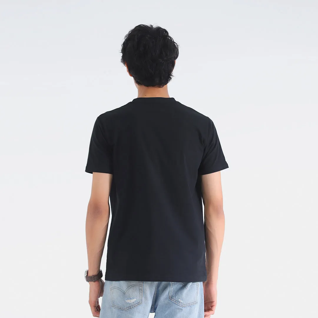 Black Premium H/S Crew Neck