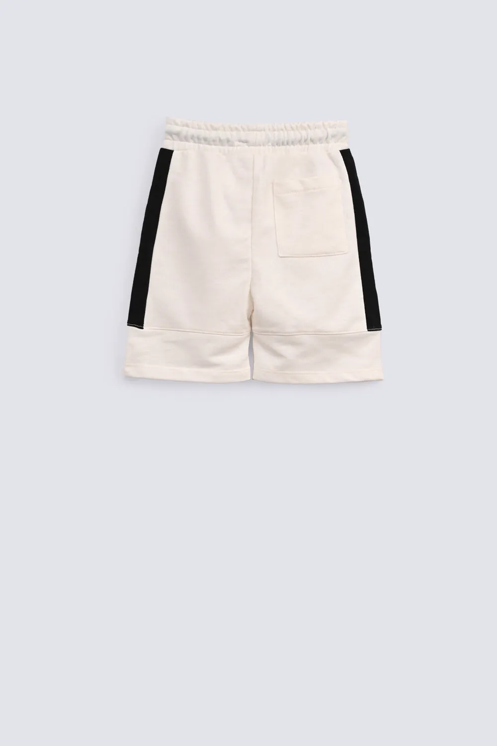 BOYS KNIT PANEL SHORTS