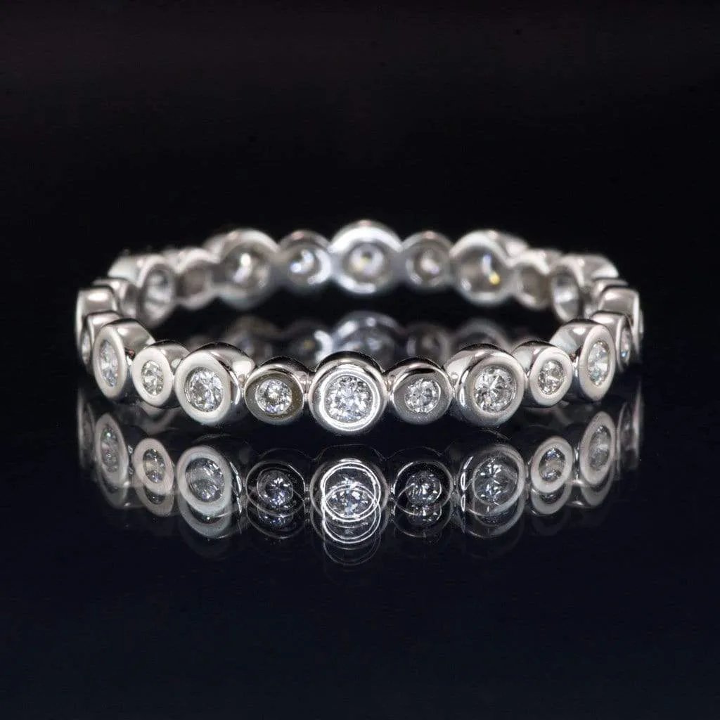 Bree Anniversary Band - Bezel Set Diamond Eternity Stacking Ring Wedding Band