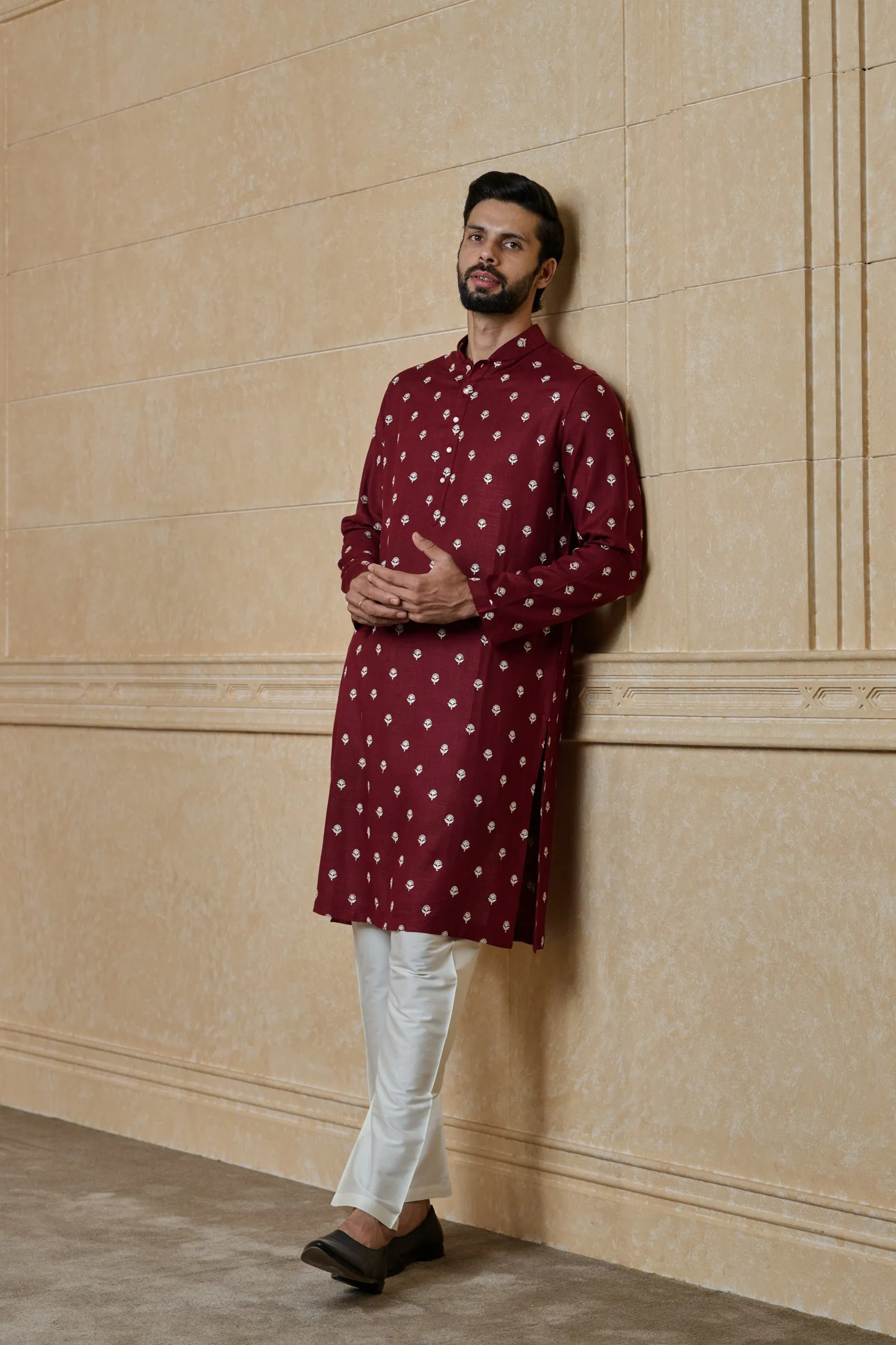 Butti Embroidered Kurta Set