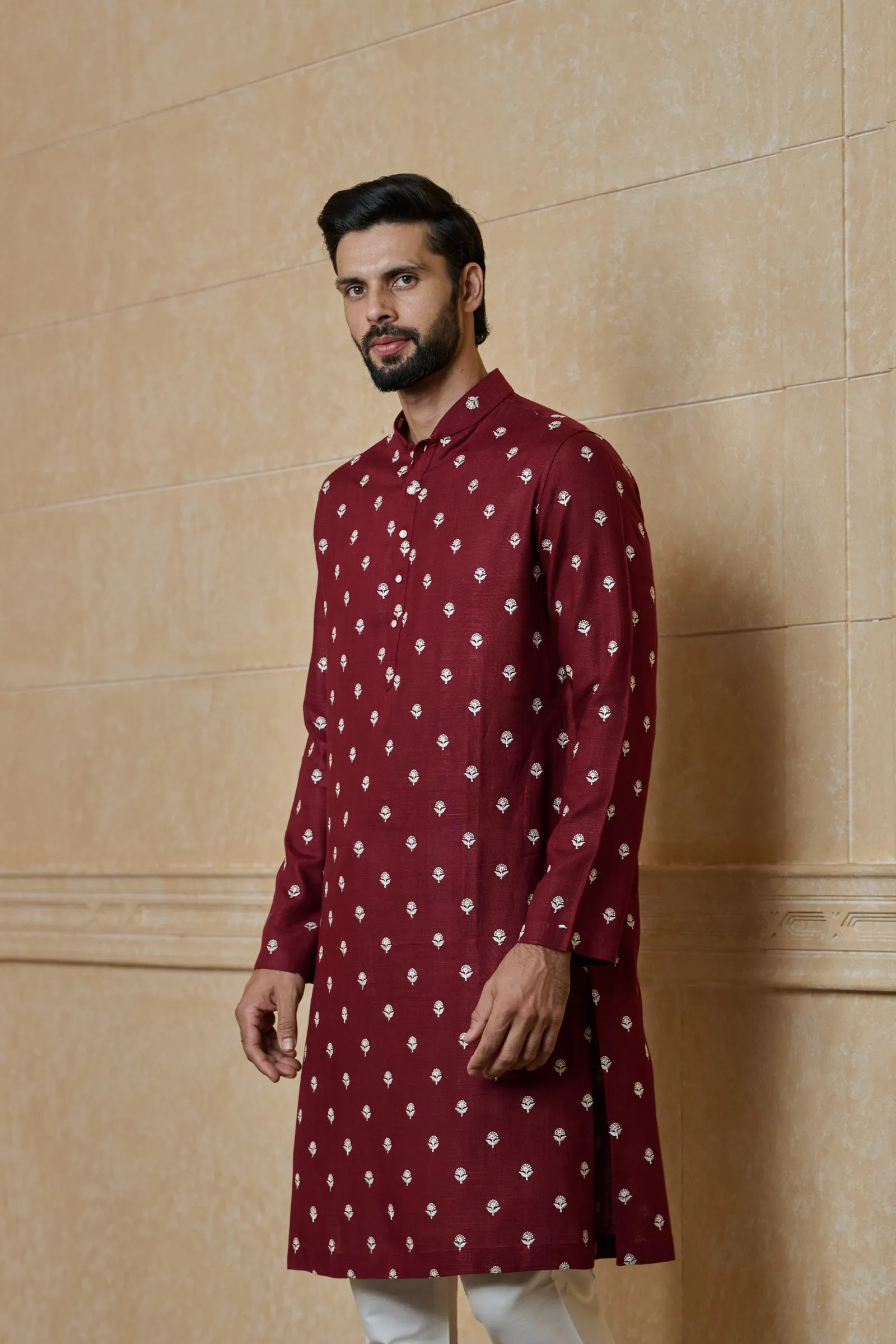 Butti Embroidered Kurta Set