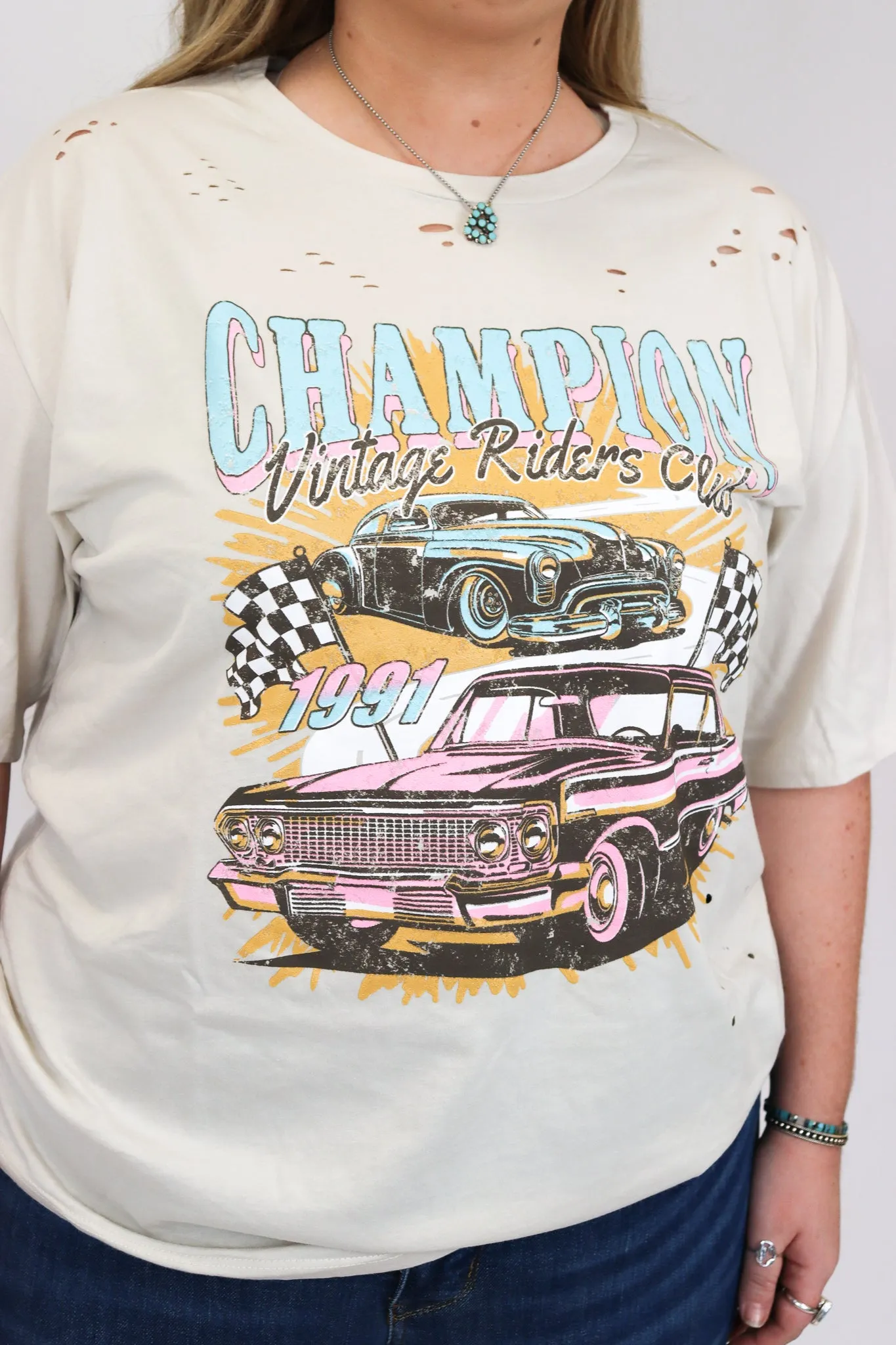 Champion Vintage Riders Club 1991 Graphic Tee