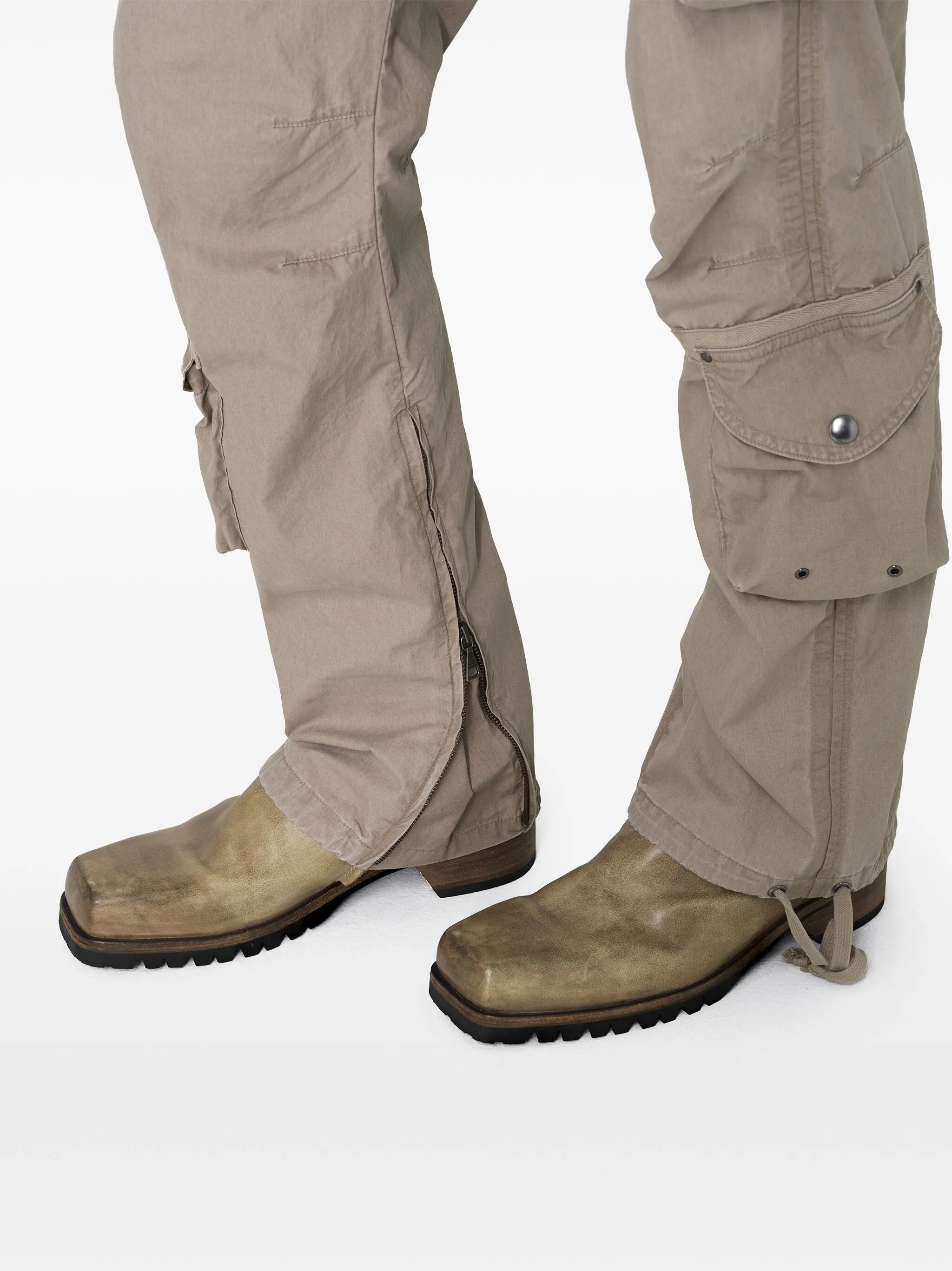 DECK DART DETAILING DRAWSTRING COTTON CARGO PANTS