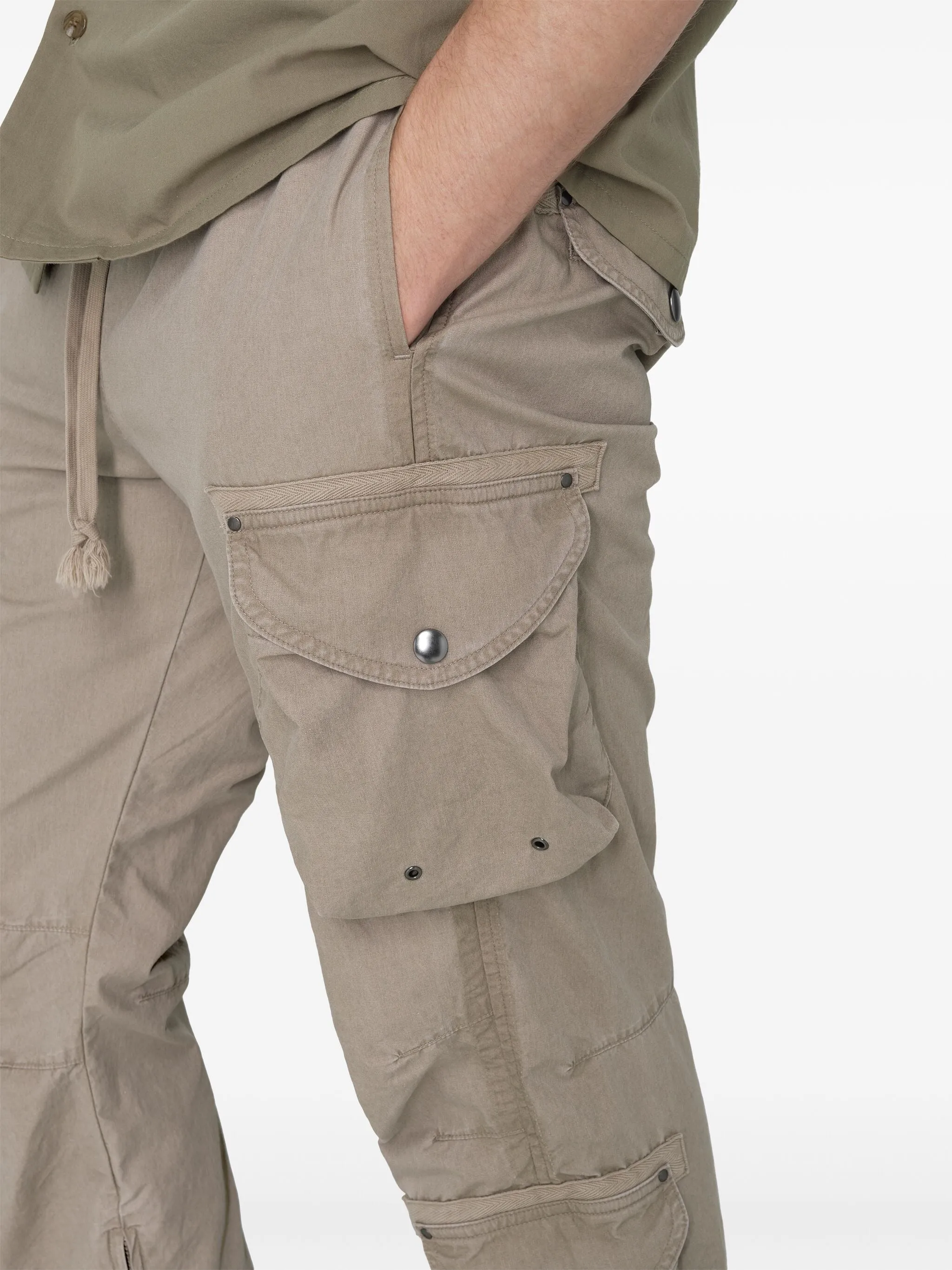 DECK DART DETAILING DRAWSTRING COTTON CARGO PANTS