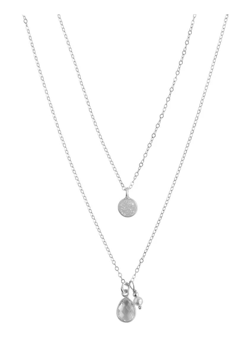 Ellington Silver Necklace Layering Set