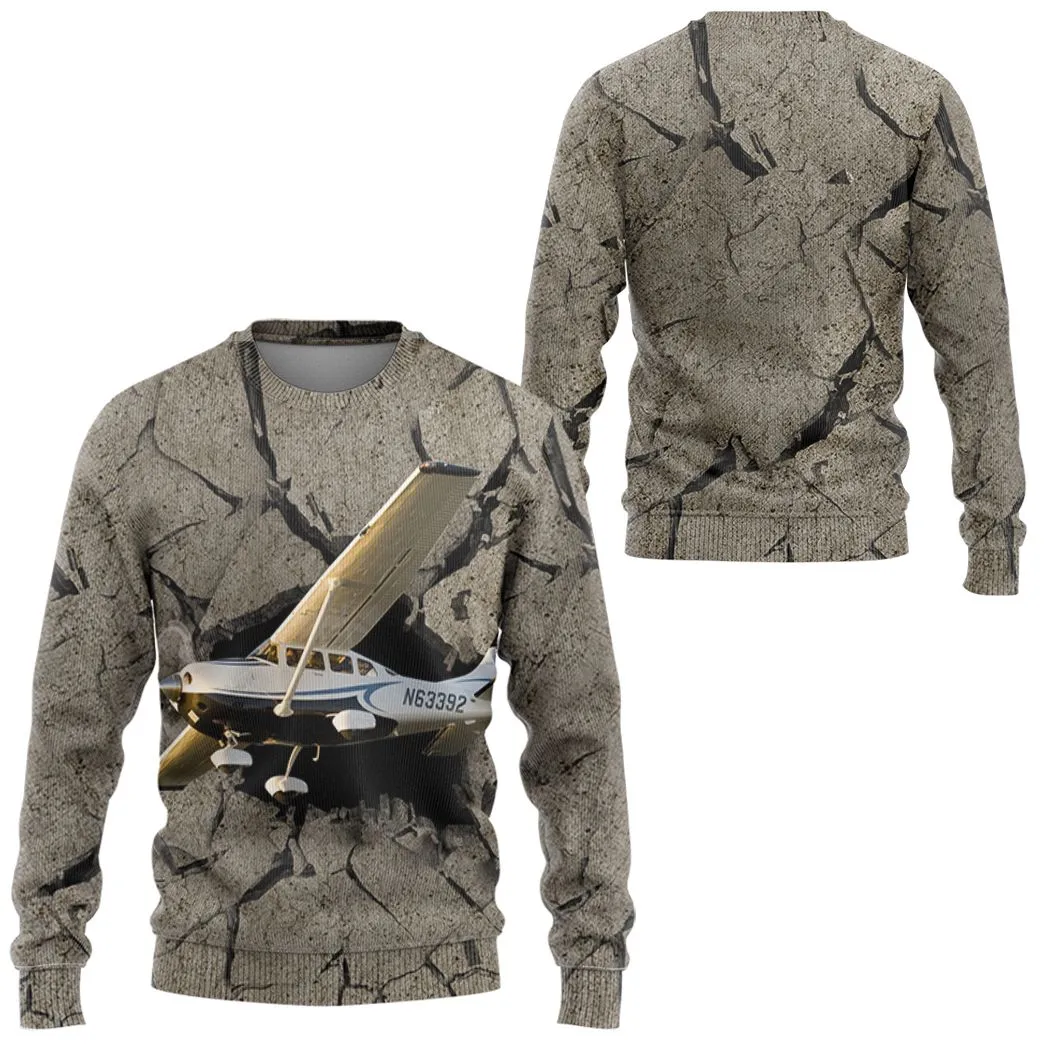 Gearhuman 3D Cessna Flying Through Tshirt Hoodie Apparel