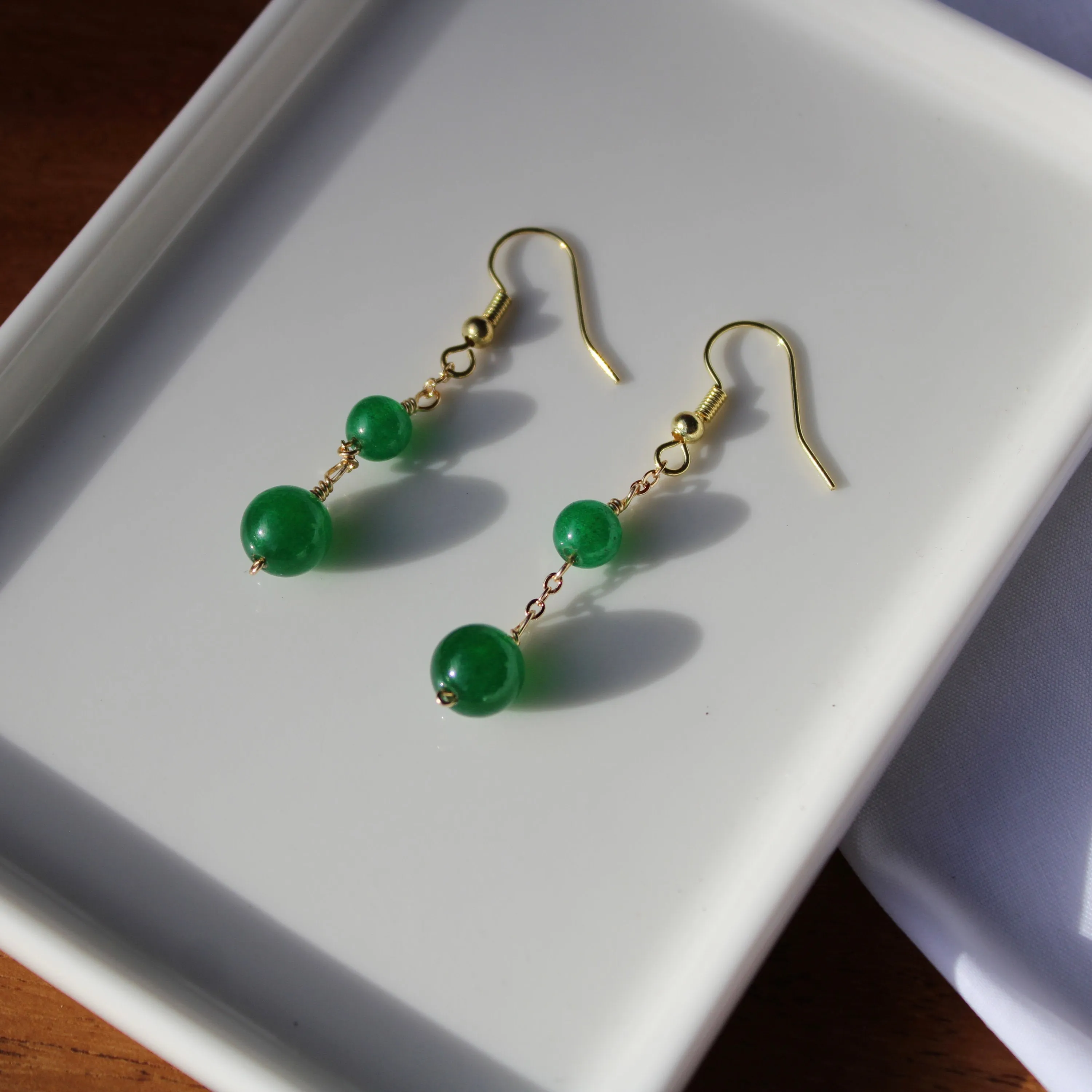 Gemstone Dangling Earrings