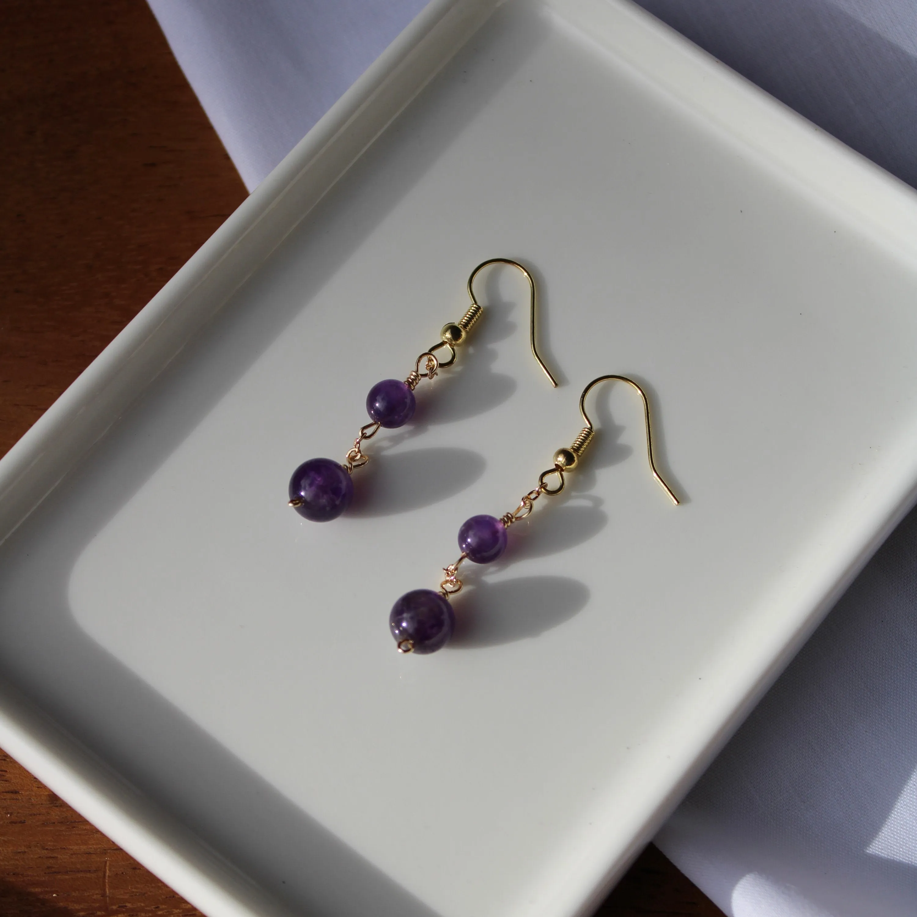 Gemstone Dangling Earrings