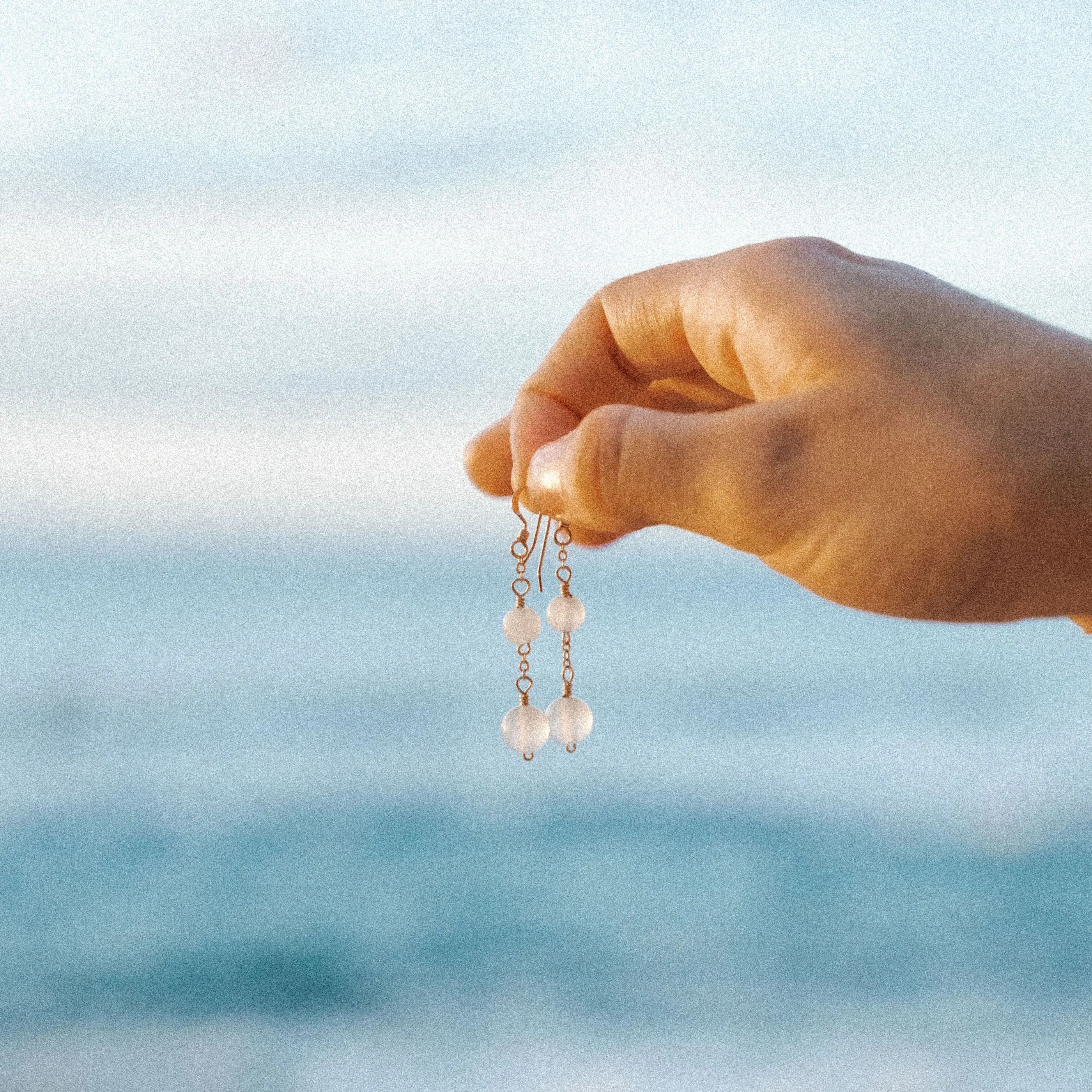 Gemstone Dangling Earrings