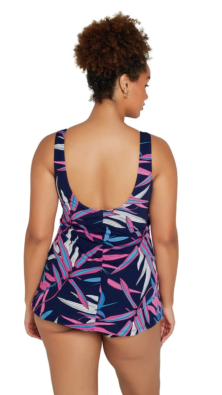 Genevieve Vintage Palms Swimdress