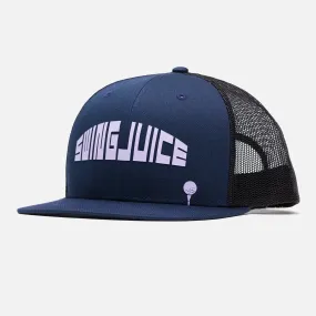 Golf 8-Bit Unisex Trucker Hat Navy O/S