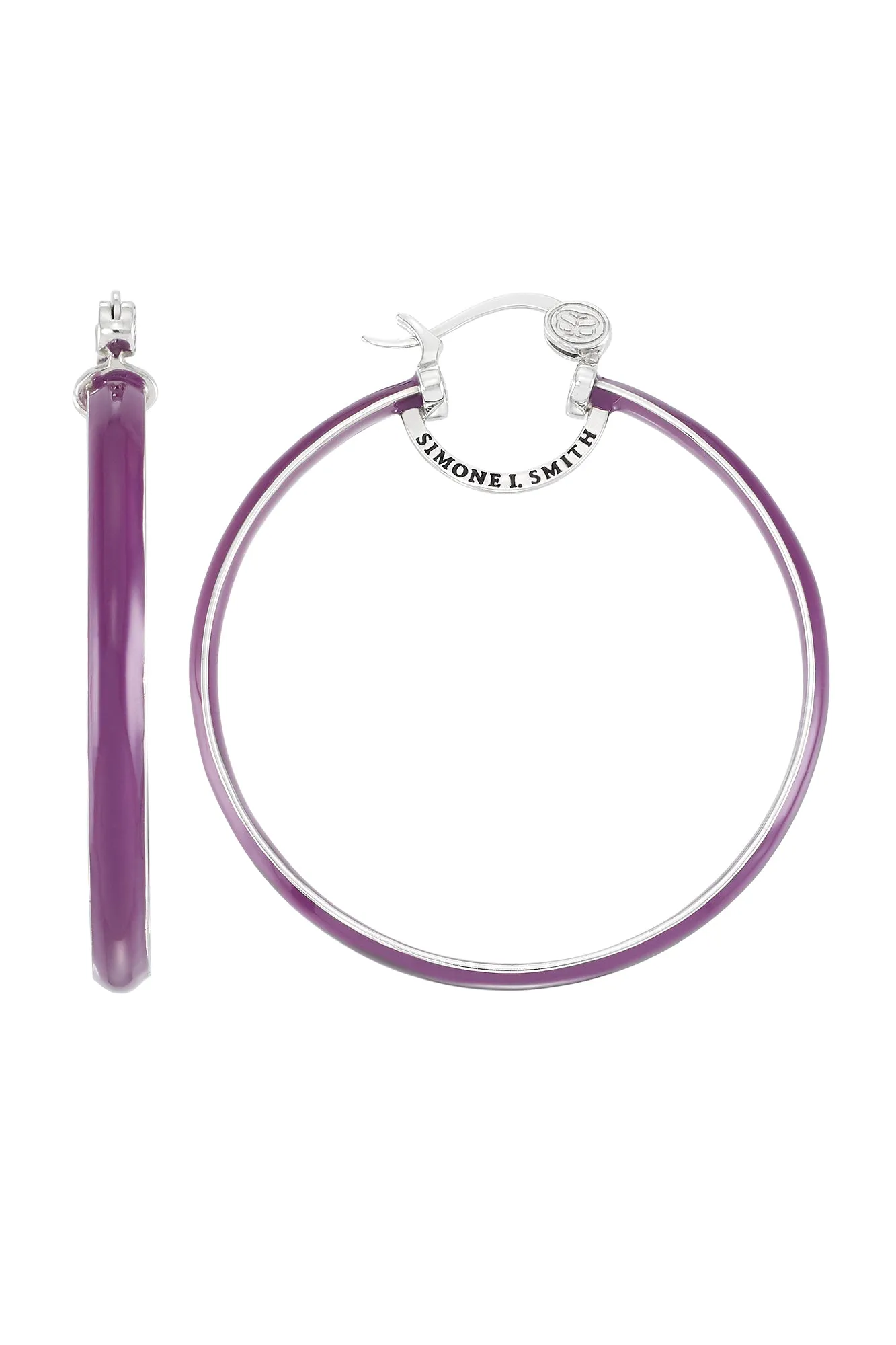 Grape Explosion Enamel Hoops - Large