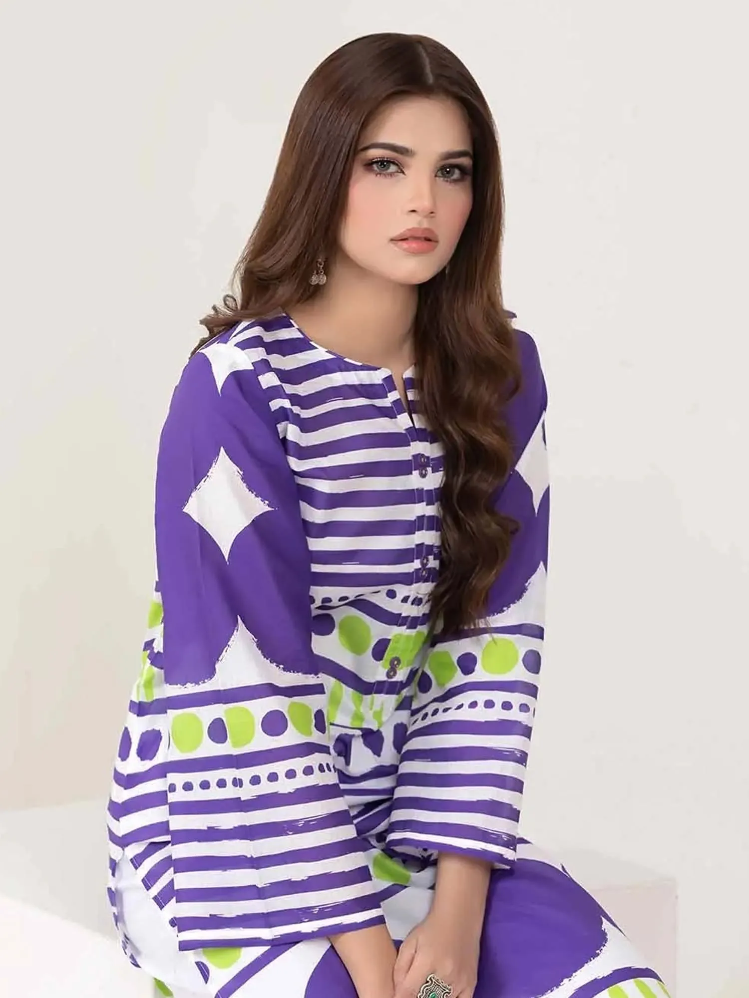 Gul Ahmed Lawn "Summer Solstice" Unstitched Purple 1-Piece (SL-32012)