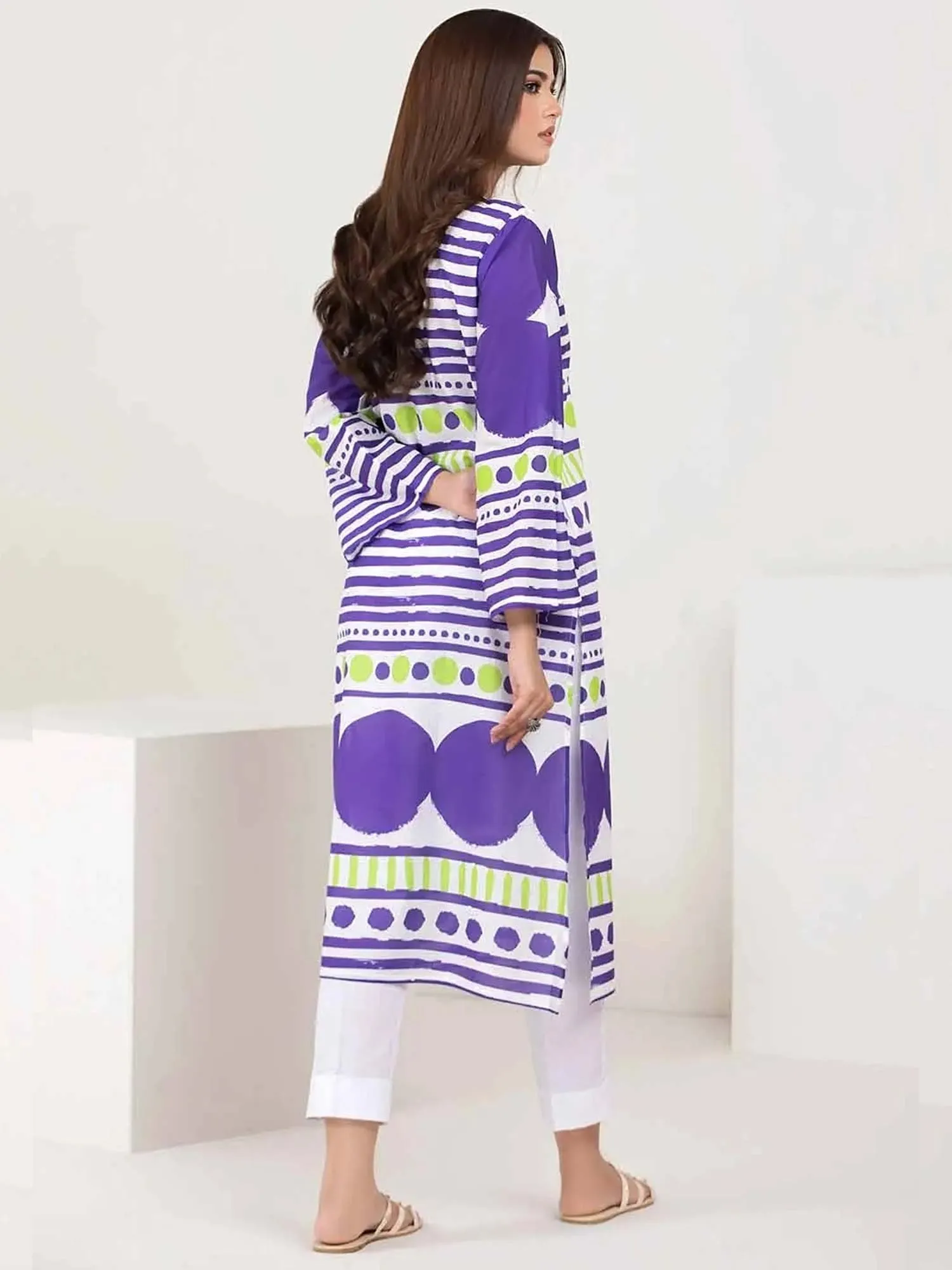 Gul Ahmed Lawn "Summer Solstice" Unstitched Purple 1-Piece (SL-32012)