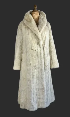 HALSTON 70s Mink Fur Maxi Coat  Medium