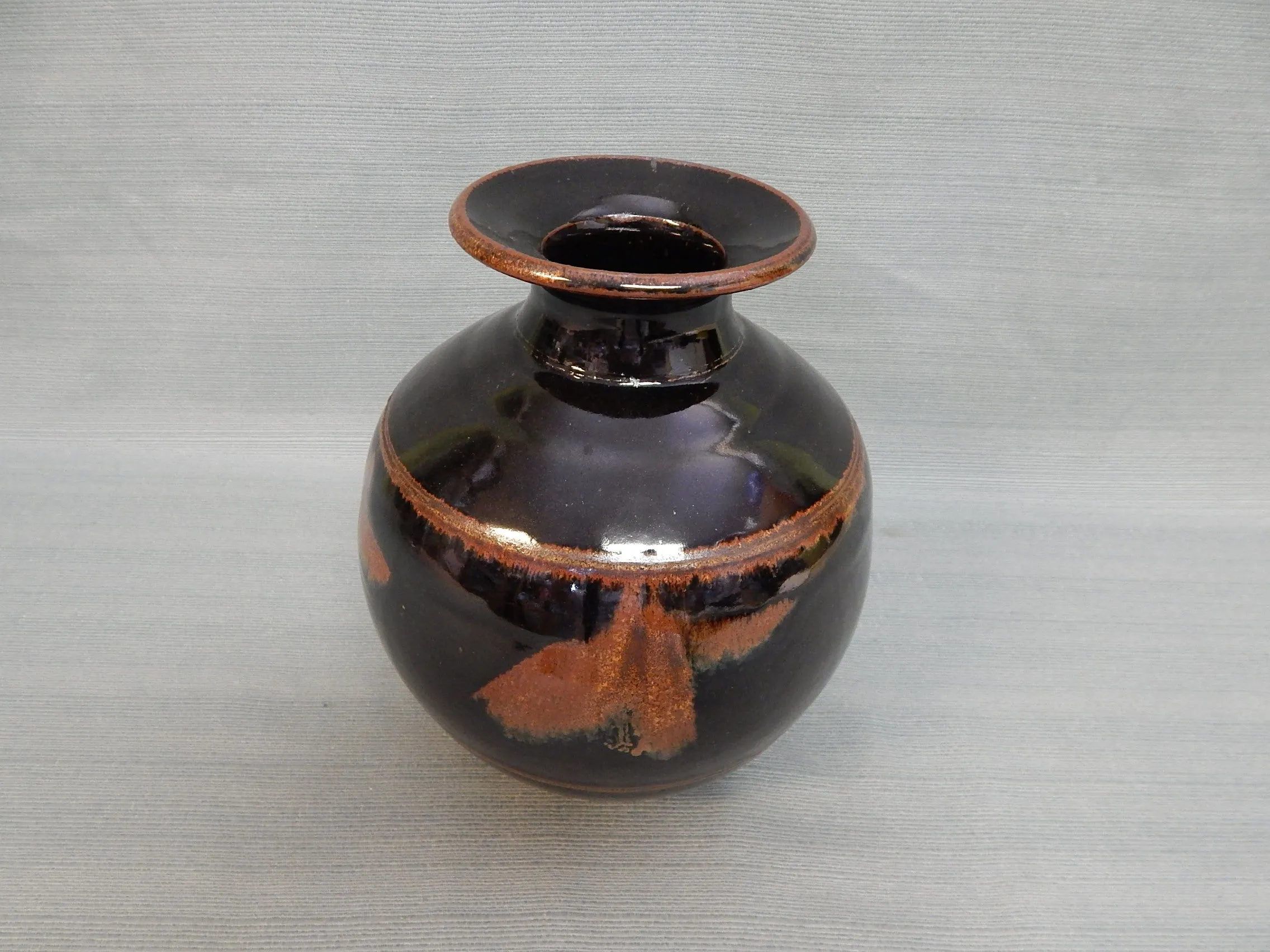 Handsome Stoneware Vase by Jack Warner - Very Good Condition