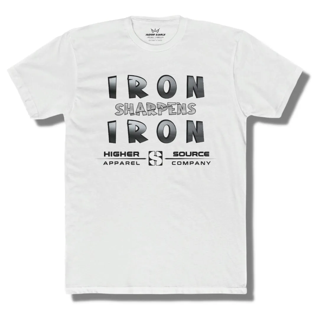 Iron Sharpens Iron - White - American Silver