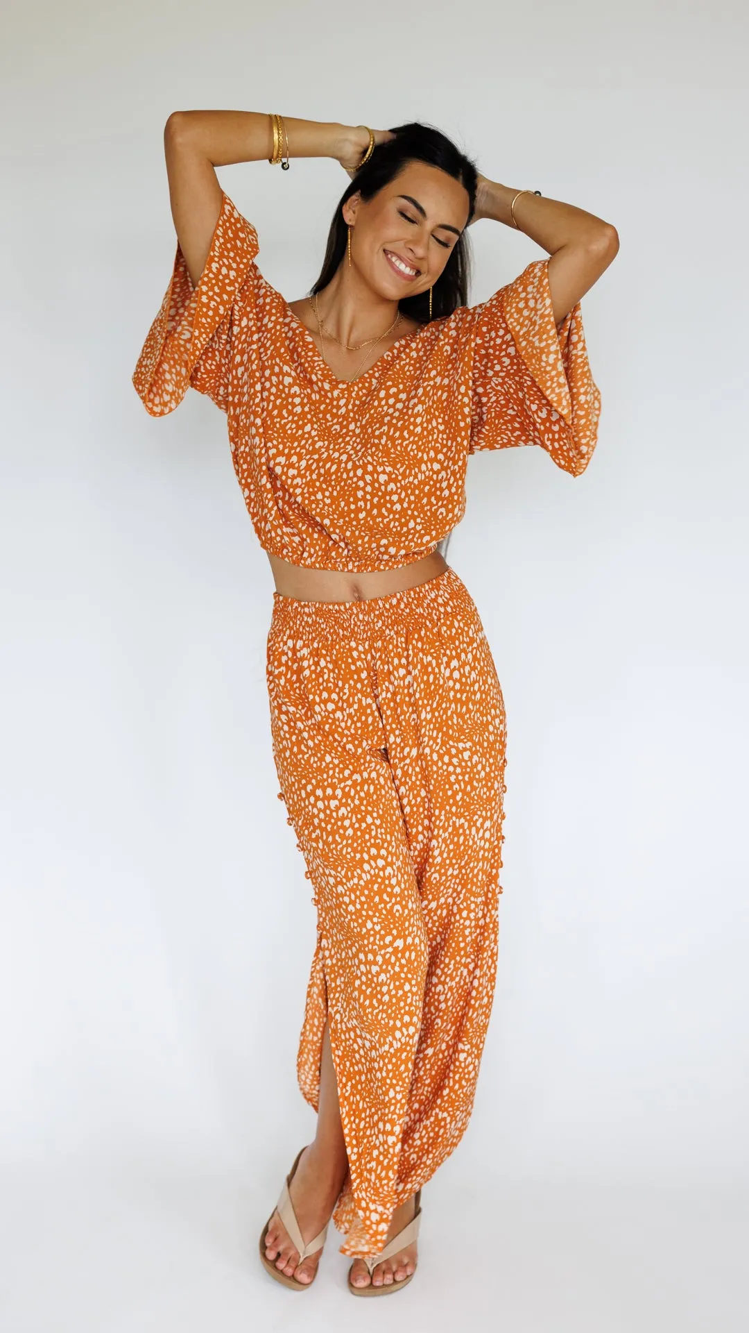 Kiely Top / Speckled Papaya