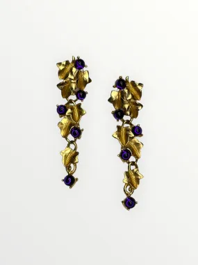 Kunio Matsumoto for Trifari Grapevine Pierced Earrings