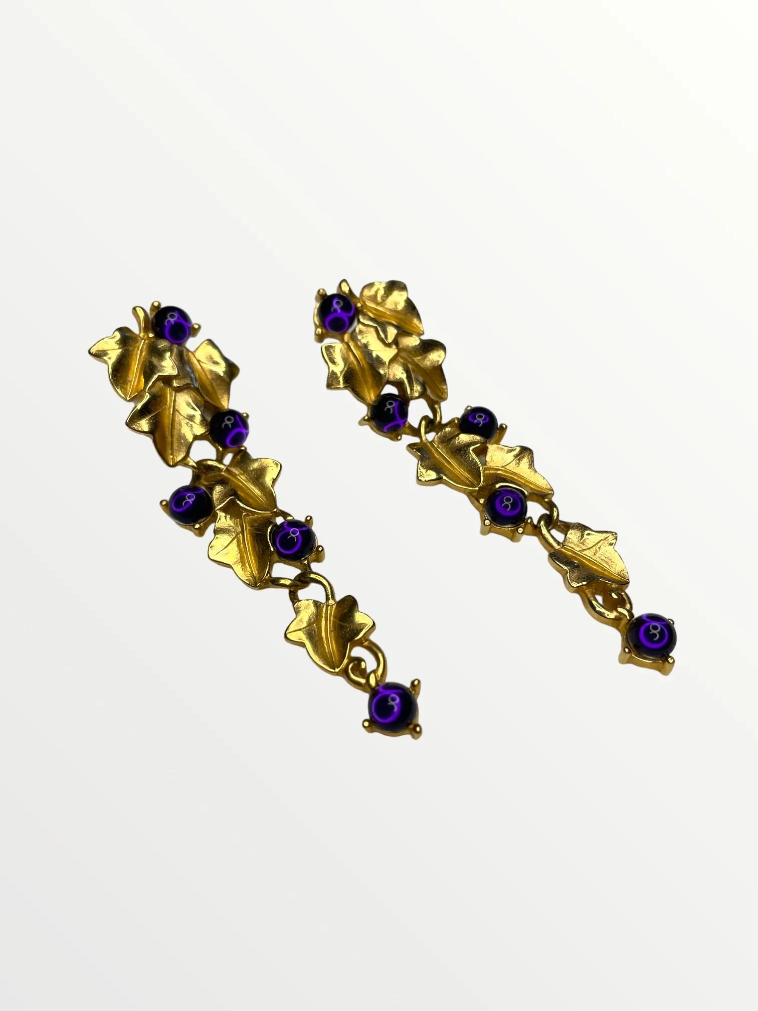 Kunio Matsumoto for Trifari Grapevine Pierced Earrings