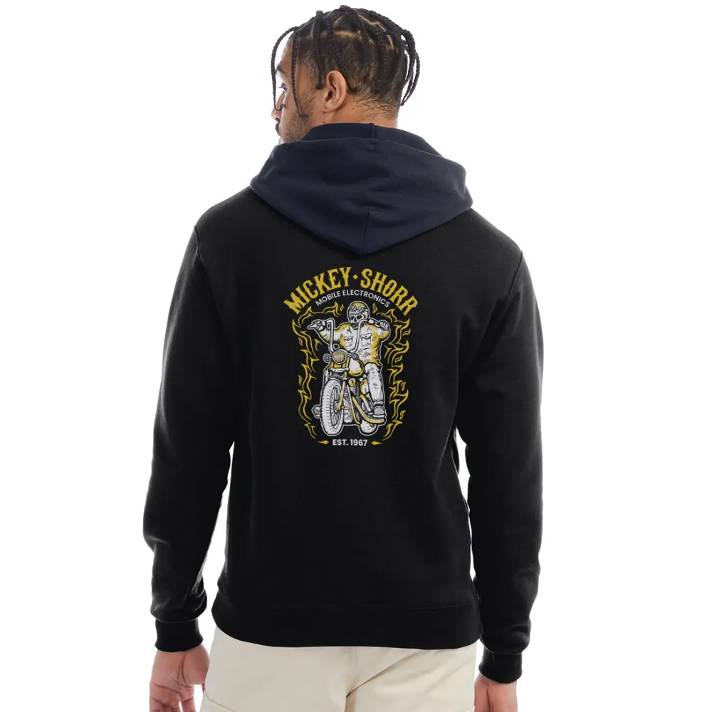 Mickey Shorr Champion Powerblend Motorcycle Hoodie