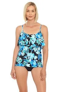 PENBROOKE SUMMER BLUE MASTECTOMY TANKINI TOP