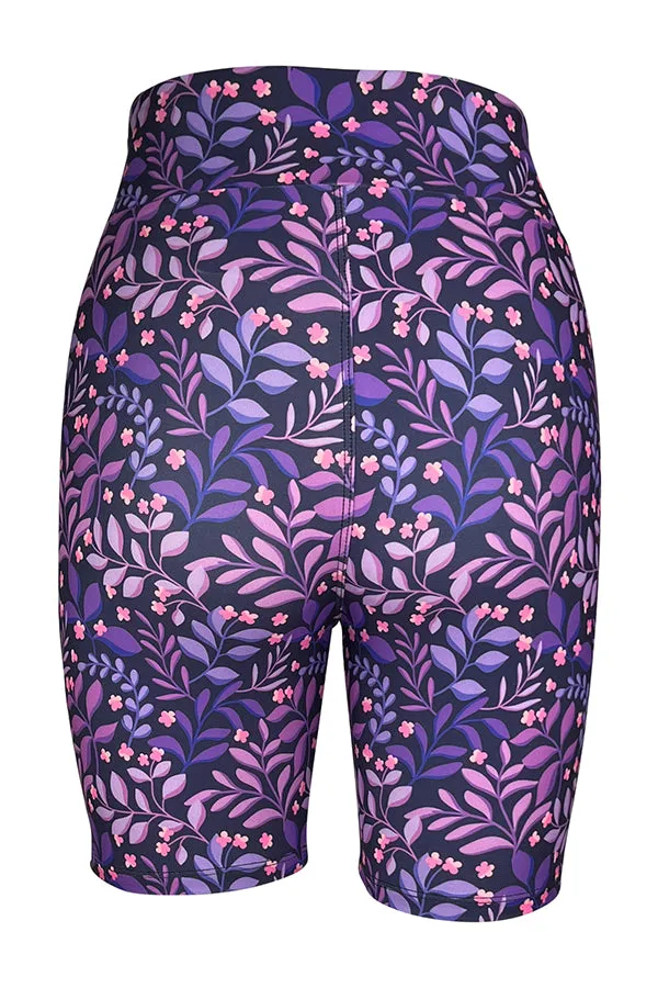 Purple Petals Shorts