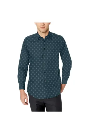 Shells Men's All Over Print Casual Dress Shirt