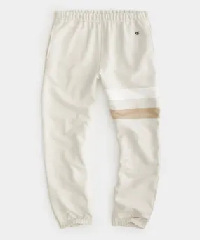 Striped Sweatpant in Eggshell Mix