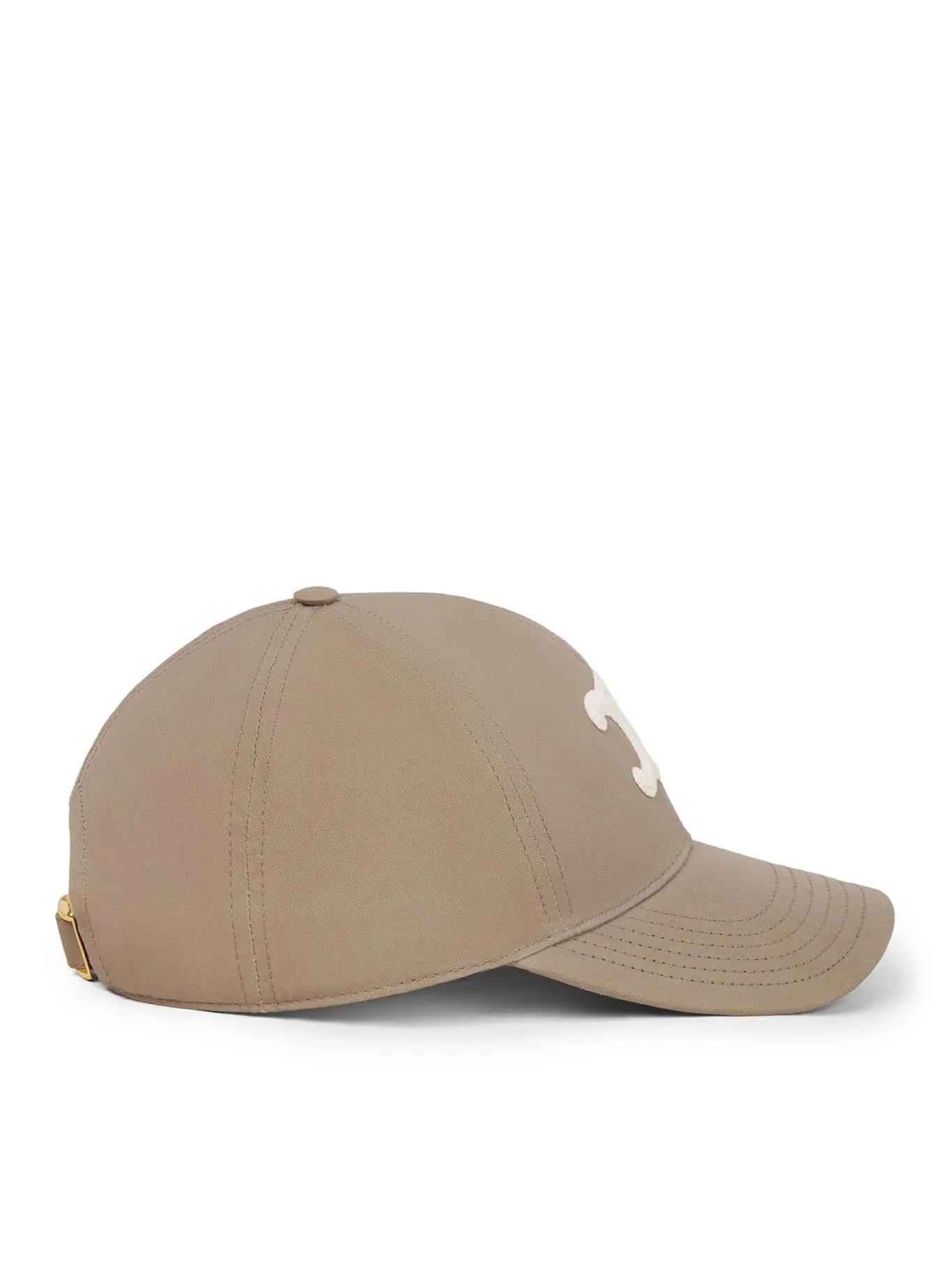 TRIOMPHE COTTON BASEBALL HAT GREIGE