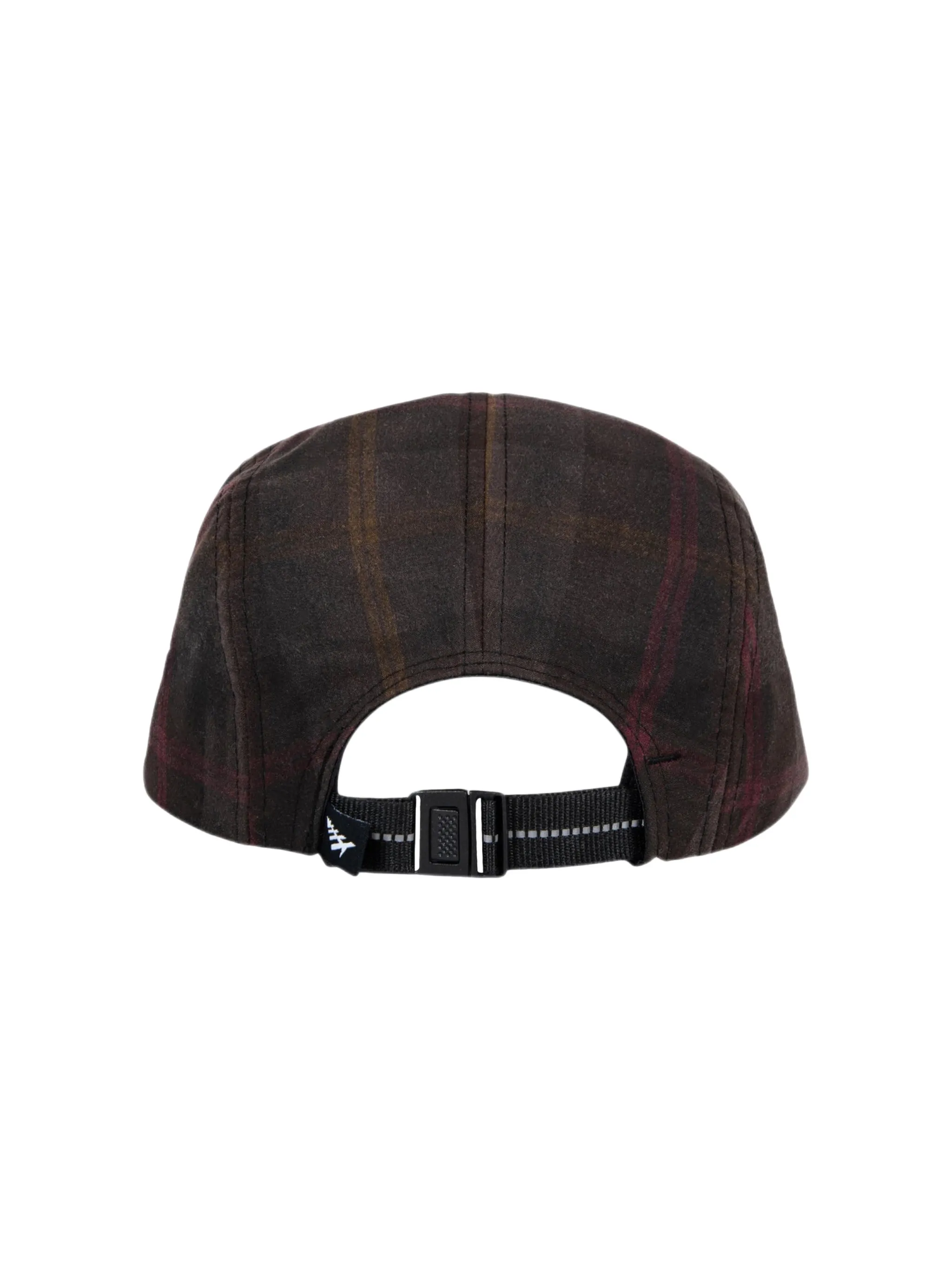 Wax Cotton Plaid 5-Panel Camper 190038