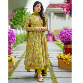 Women Designer Kurti Pant with Dupatta set