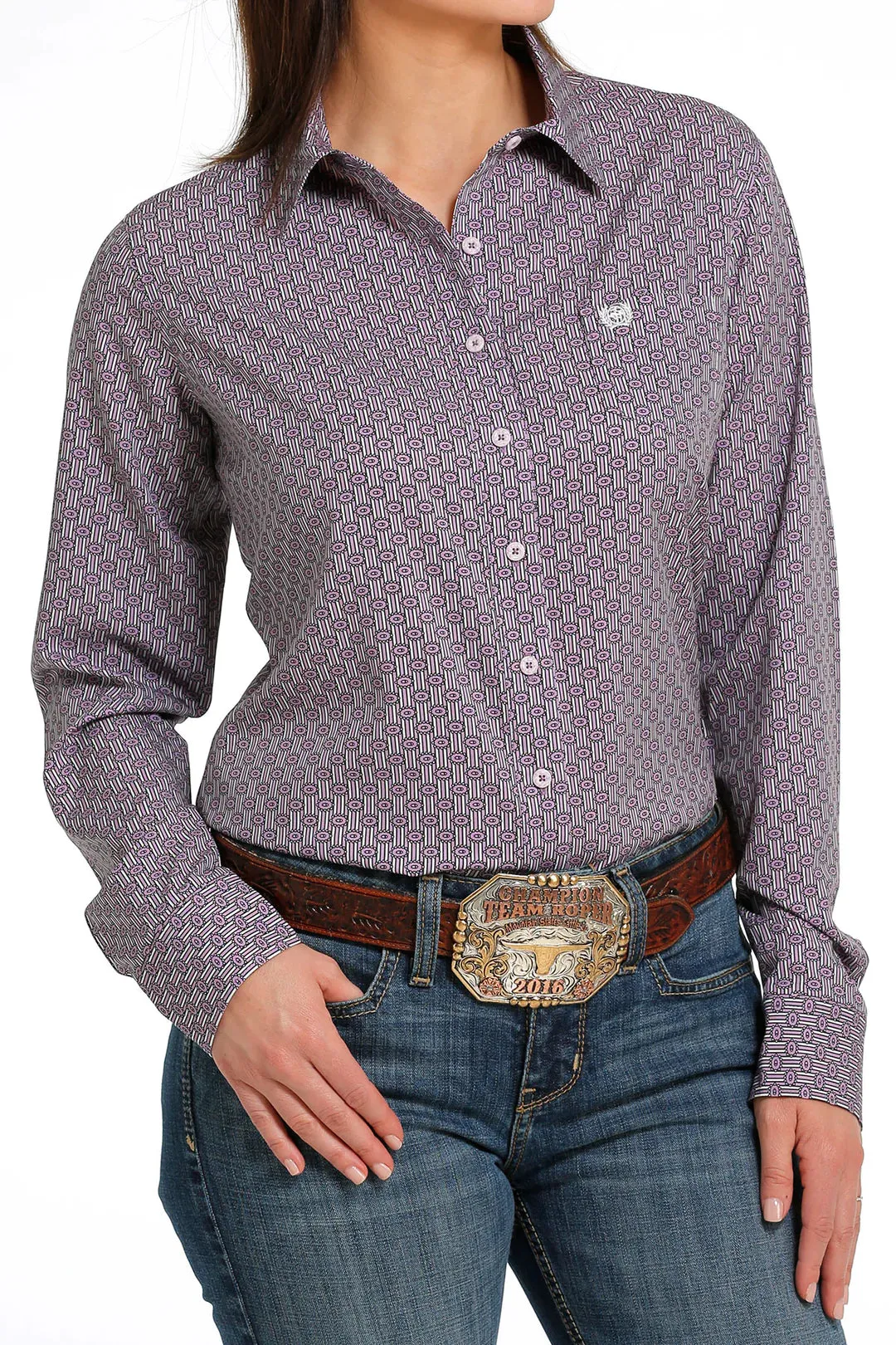 Women's Cinch Arenaflex Lila Button-Down Western Shirt