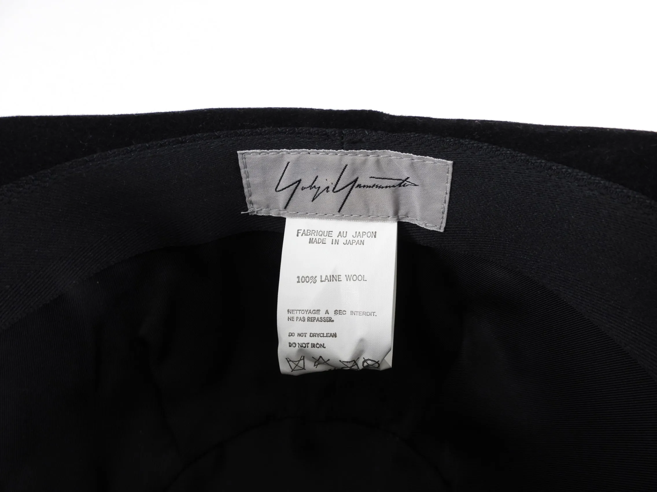 Yohji Yamamoto Vintage Black Felt Wool Hat